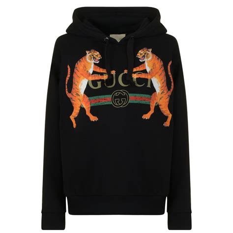 gucci tiger logo sweatshirt|Gucci Hoodies & Tracksuits for Men .